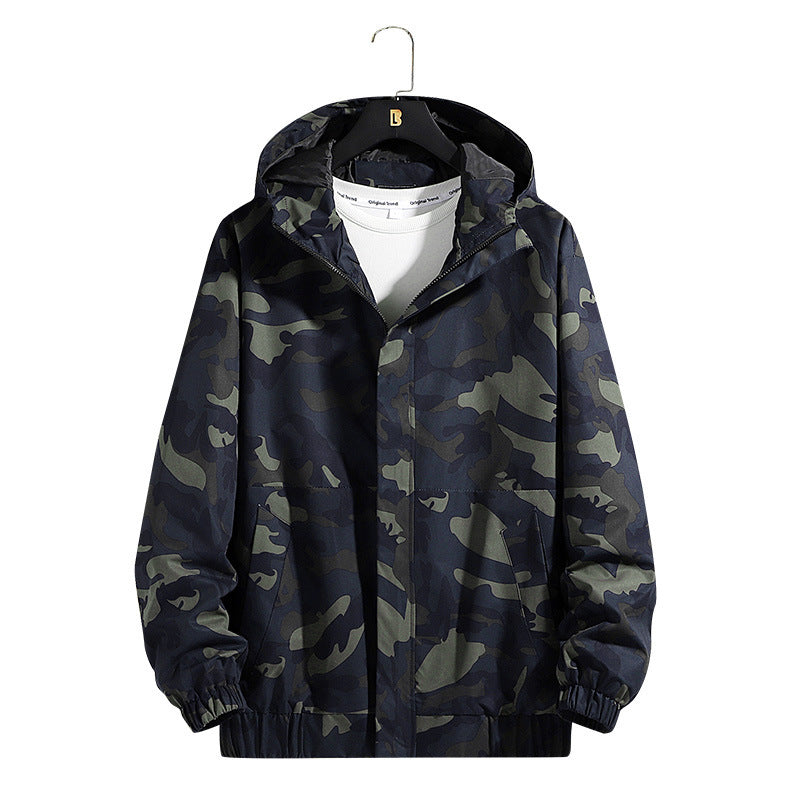 Hooded Loose Camouflage Casual Jacket