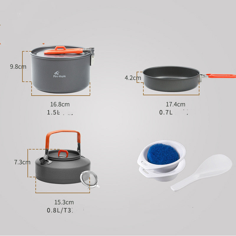 Fire Maple Feast Camping 2-3 Portable Cookware Set