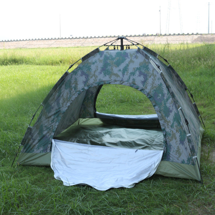 Outdoor 3-4 People Camouflage Camping Tent