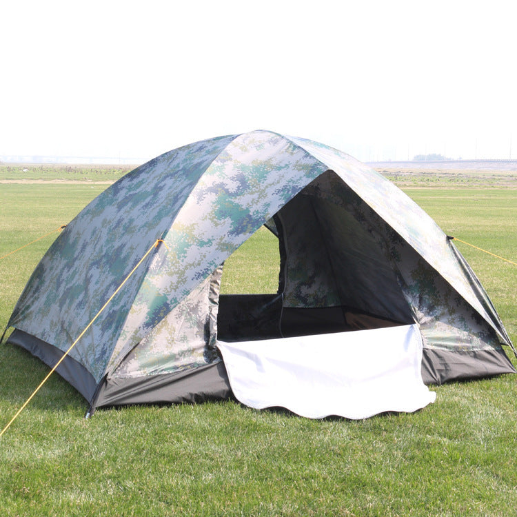 Outdoor 3-4 People Camouflage Camping Tent