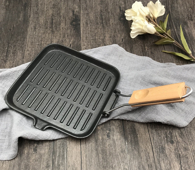 Camping Cookware Cast Iron Skillet Folding Pan