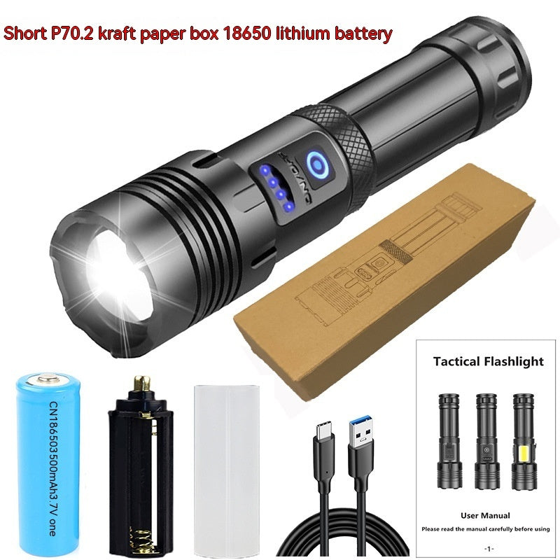 Strong Light Outdoor Camping Flashlight