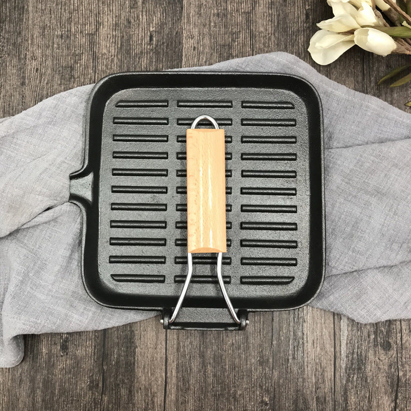 Camping Cookware Cast Iron Skillet Folding Pan