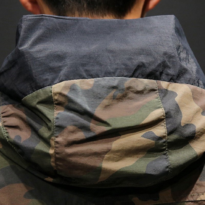 Two-sided Camouflage Fashion Hooded Jacket