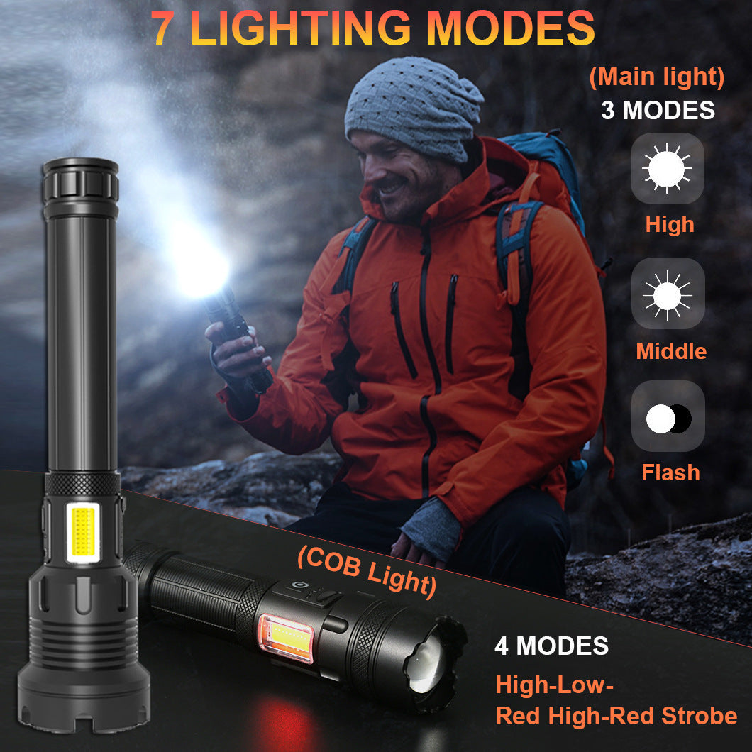 Strong Light Outdoor Camping Flashlight