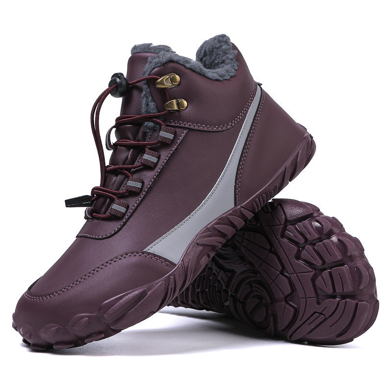 Five-finger Outdoor Leisure Cotton-padded Shoes