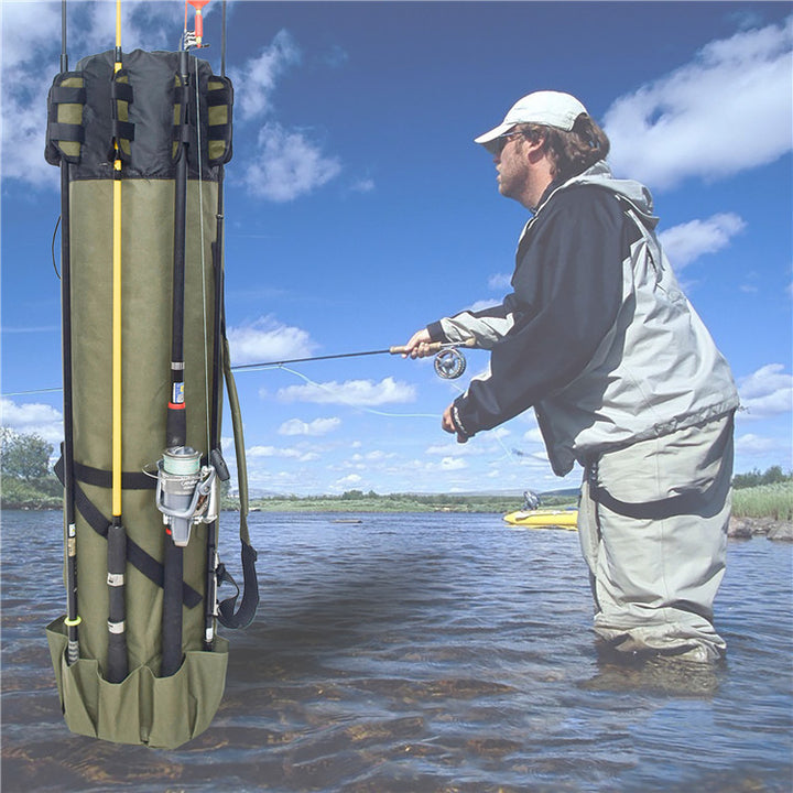 Fishing Rod Cylindrical Fishing Bag