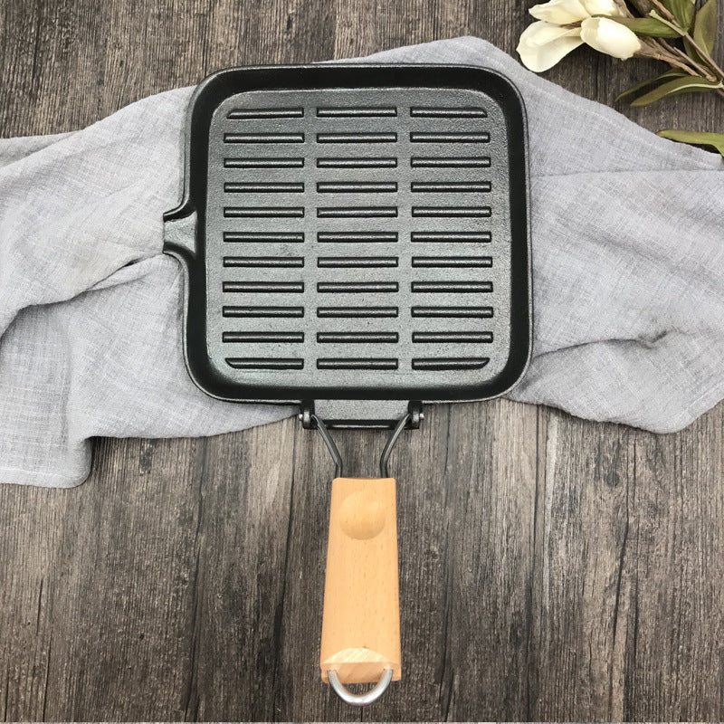 Camping Cookware Cast Iron Skillet Folding Pan
