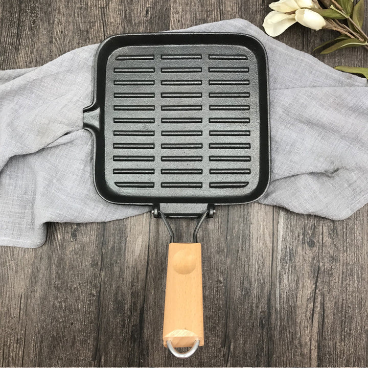 Camping Cookware Cast Iron Skillet Folding Pan