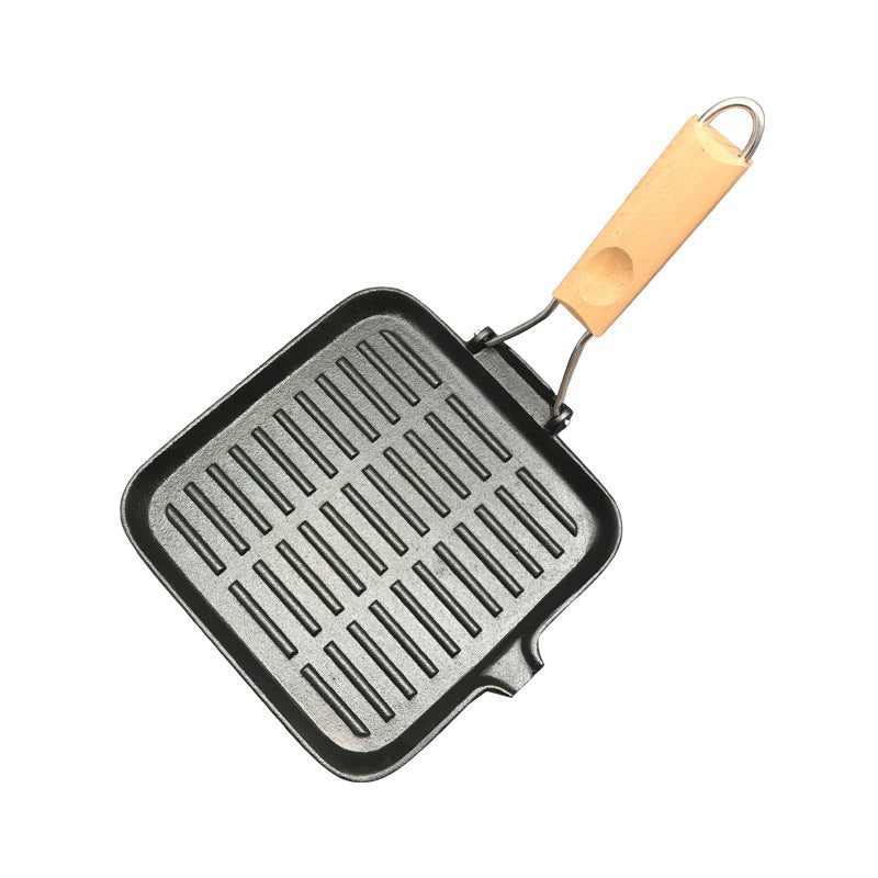 Camping Cookware Cast Iron Skillet Folding Pan